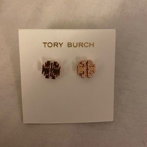 Tory Burch Small Logo T Stud Earrings